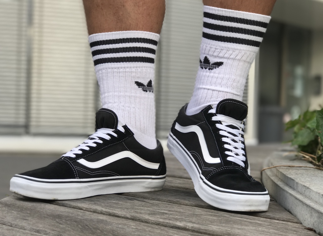 vans and adidas socks