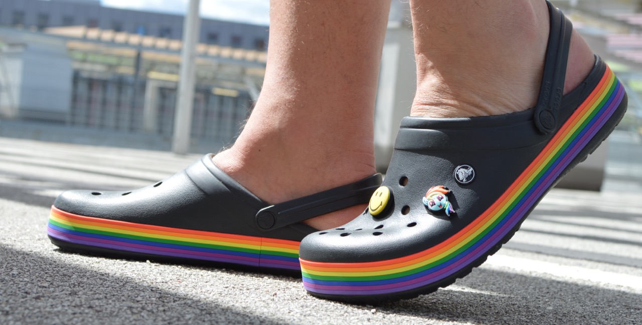 Crocs Rainbow Pride Edition Extra Inches